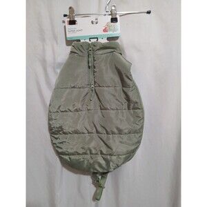 Boots & Barkley Dog Puffer Jacket with Buckle Med Green